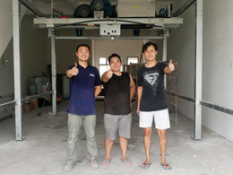 海外安装现场，bevitor伟德安装工程师顺利抵达马来西亚柔佛州新山