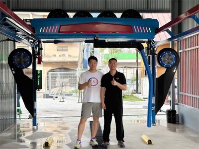 海外用户案例，LEISUWASH S90旗舰型自动洗车机在泰国宋卡省合艾市安装完成交付使用